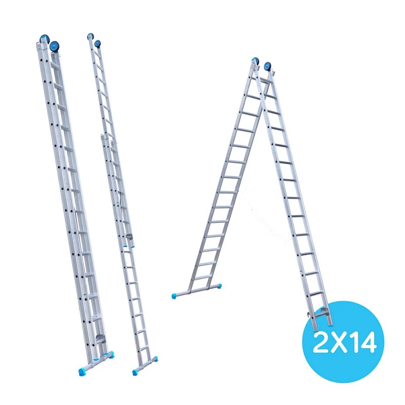 Maxall ladder 2 x 14 sports rechte uitvoering  max. lengte  5,50 mtr (kopie)